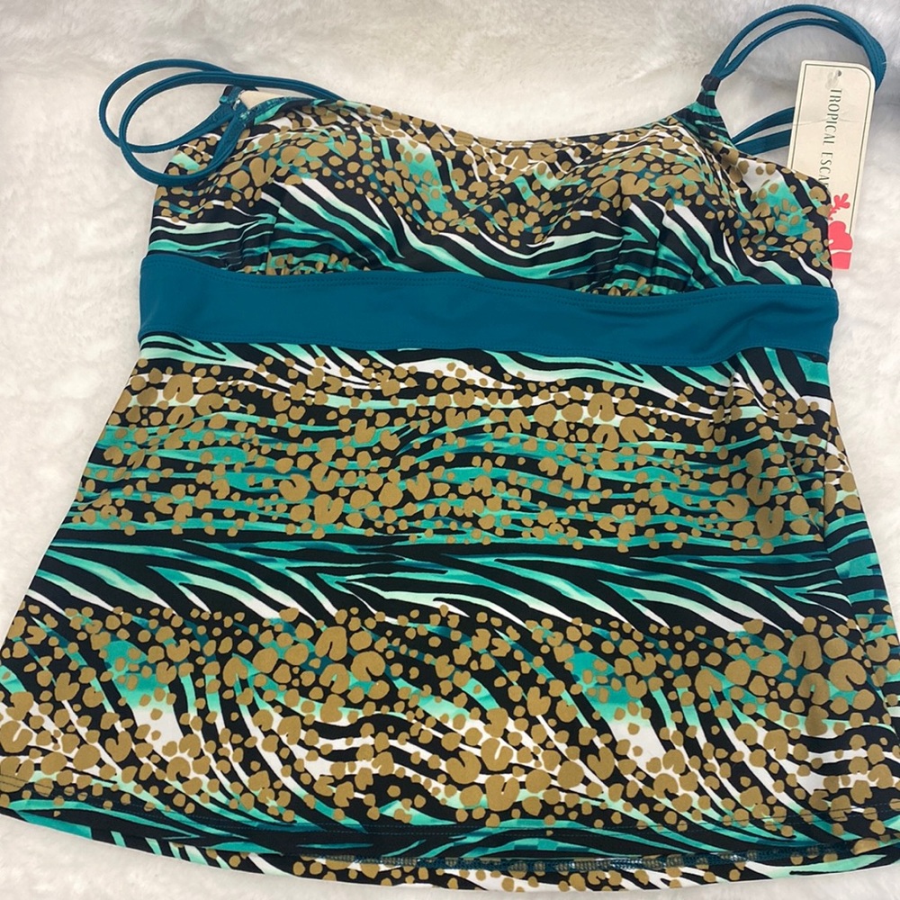 Tropical Escape Tankini Size 12